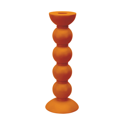 Hoge oranje spoelkandelaar - 24 cm