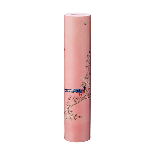 Pink Chinoiserie Candlestick