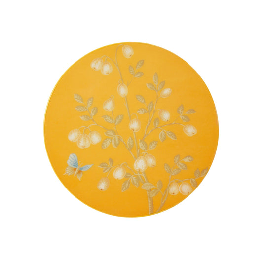 Sottobicchieri gialli a cineserie - Set di 4 pezzi