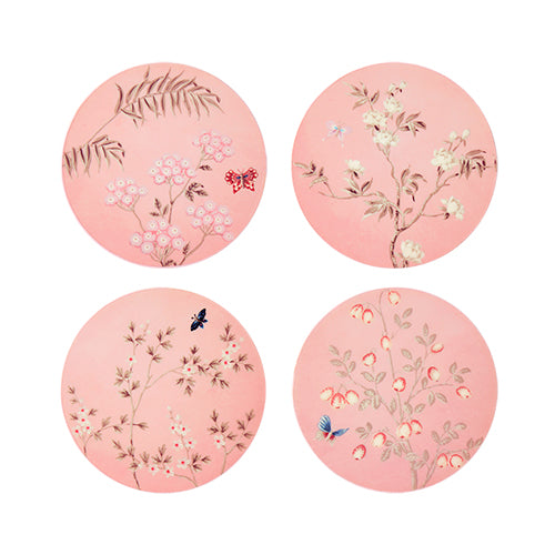 Pink Chinoiserie Coasters - Set of 4 - Addison Ross Ltd EU