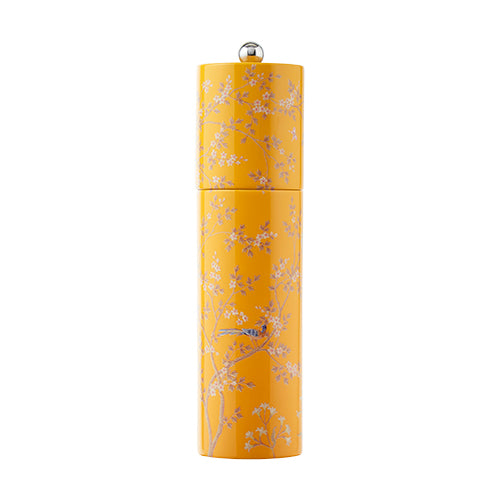 Yellow Chinoiserie Salt or Pepper Mill