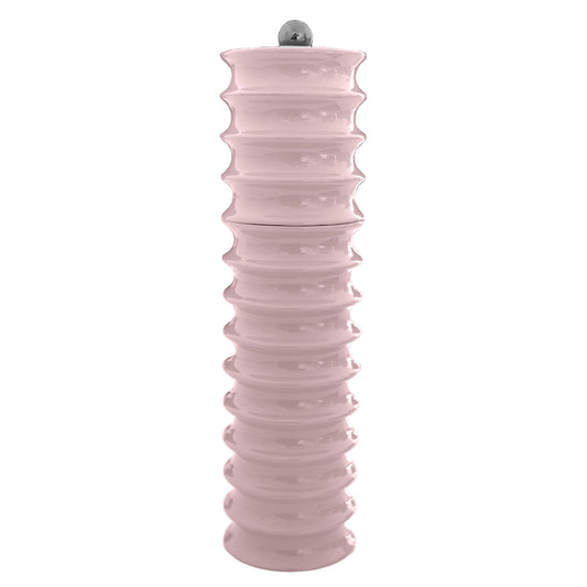 Pale Pink Twister Salt and Pepper Mill