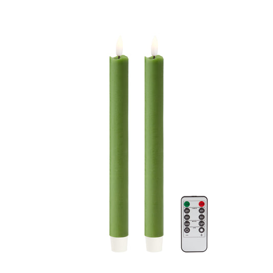 Green LED Candles - Set of 2 – Addison Ross Ltd EU
