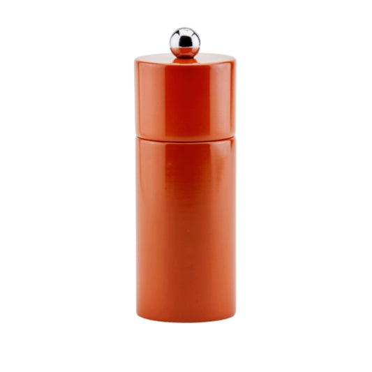 Orangefarbene Minisäulen-Salz- oder Pfeffermühle