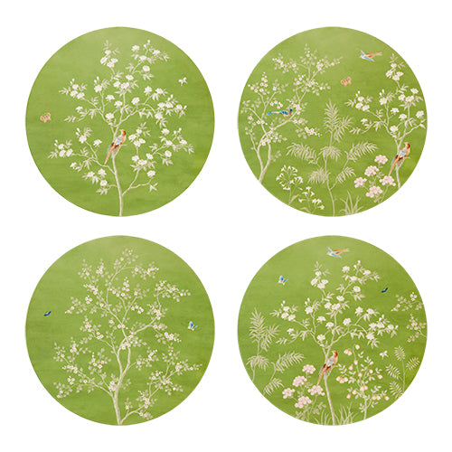 Green Chinoiserie Placemats – Set of 4 - Addison Ross Ltd EU