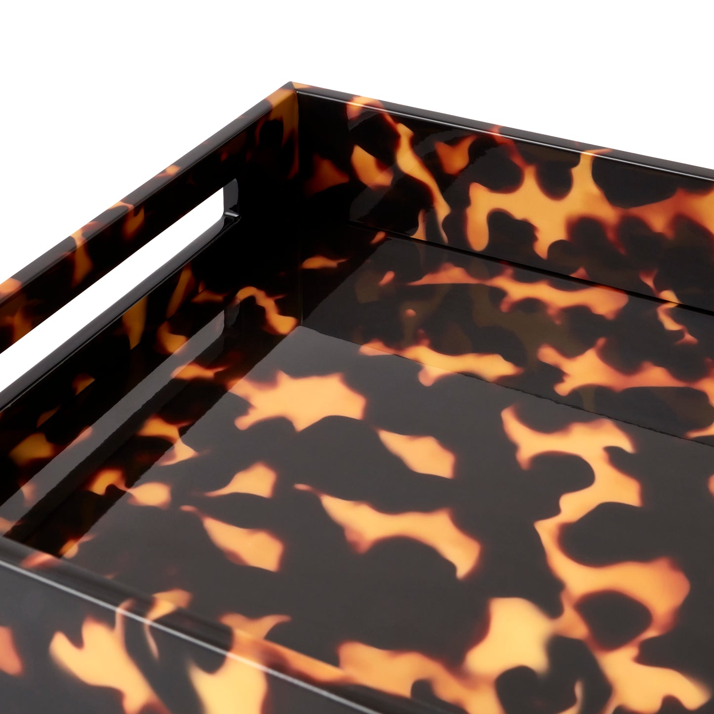 Faux Tortoise Medium Lacquered Serving Tray Success