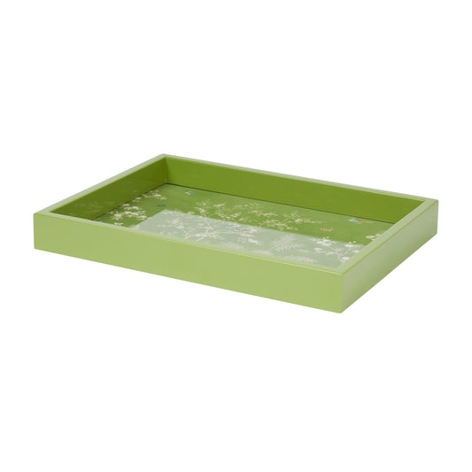 Green Small Chinoiserie Tray