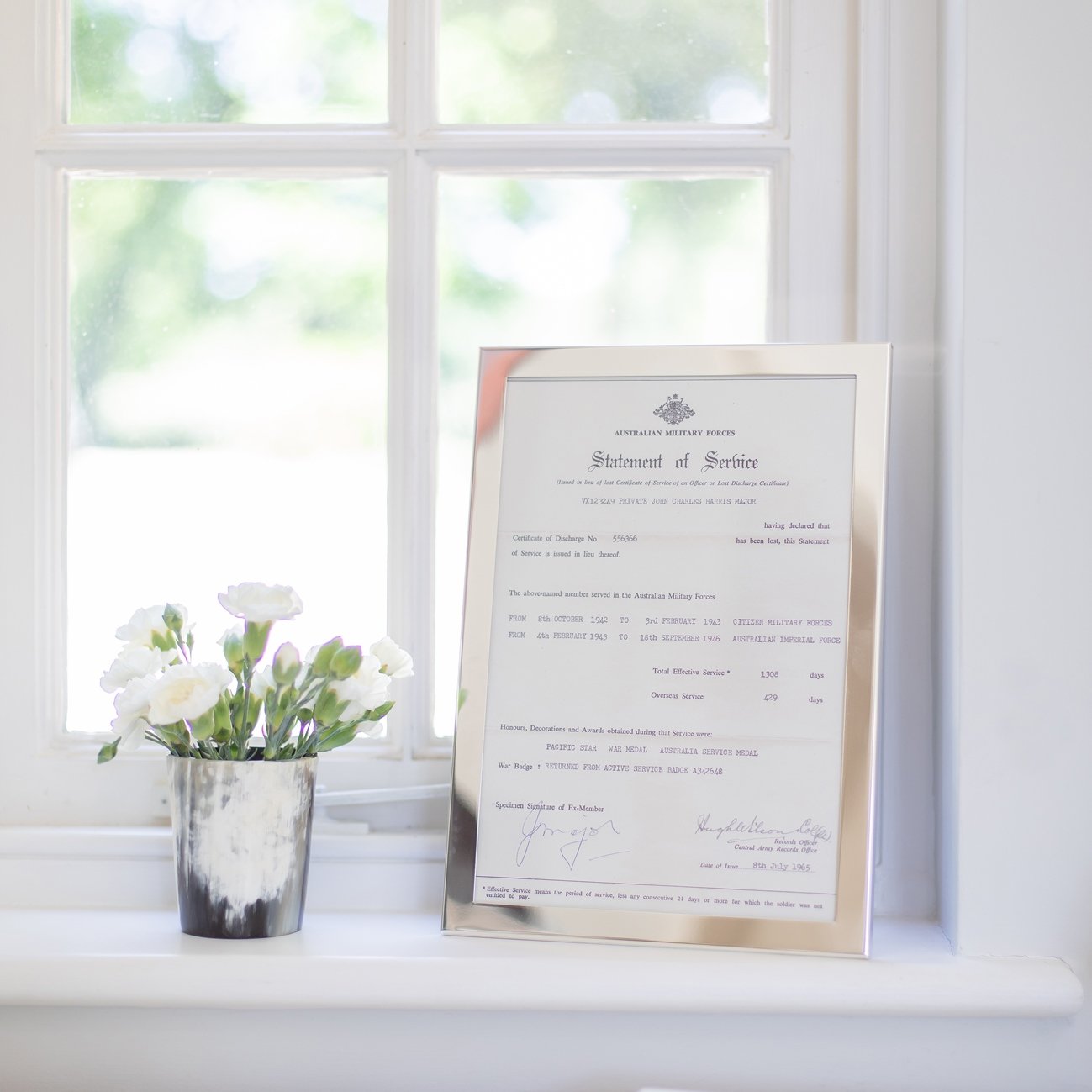 Certificate Silver Frame