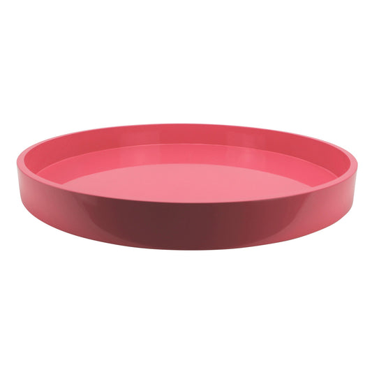 Watermelon Straight Sided Round Large Lacquered Tray