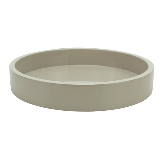 Cappuccino Small Straight Sided Round Tray