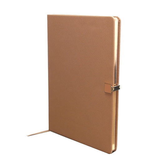 Tan & Gold A4 Notebook