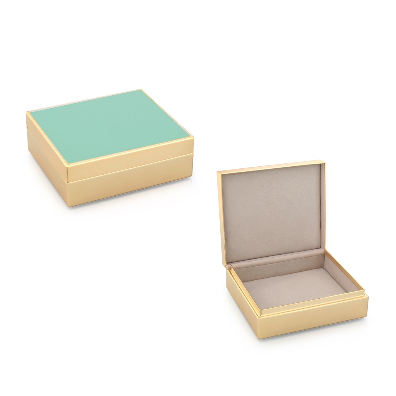 Turquoise Enamel & Gold Box