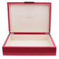 Large Pink Shagreen Lacquer Box with Silver