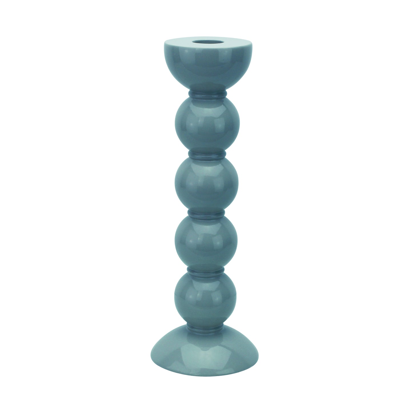 Grand chandelier à bobines bleu chambray - 24cm