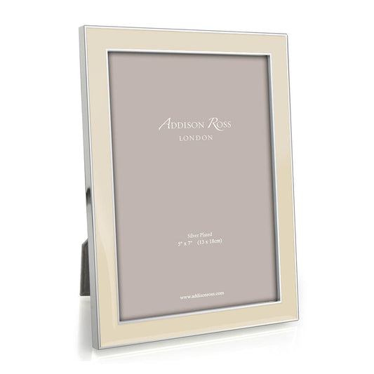 Vanilla Enamel & Silver Frame - Enamel Frames - Addison Ross