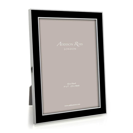 Black Enamel & Silver Frame - Enamel Frames - Addison Ross