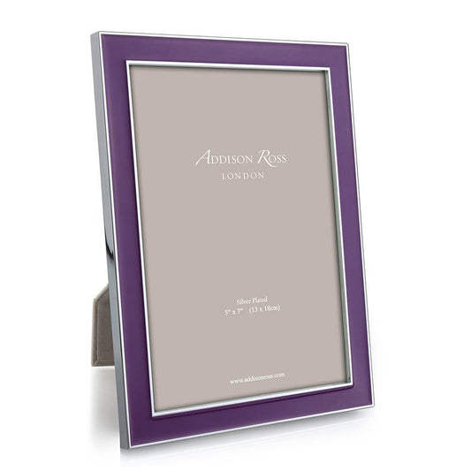 Purple Enamel & Silver Frame - Enamel Frames - Addison Ross