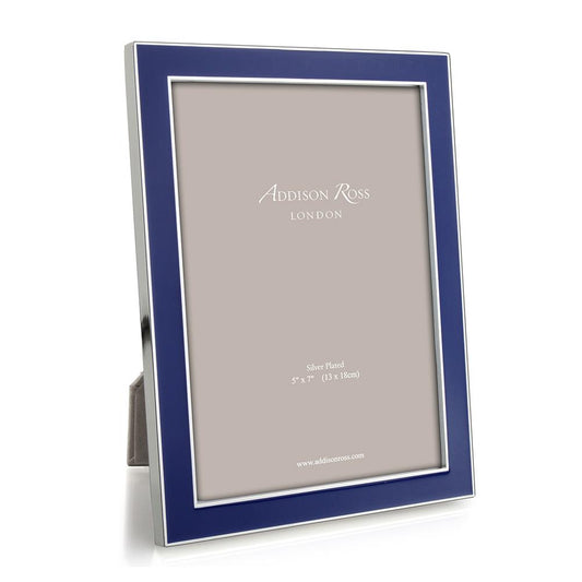 Royal Blue Enamel & Silver Frame - Enamel Frames - Addison Ross