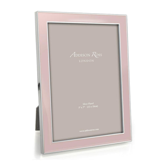 Light Pink Enamel & Silver Frame - Enamel Frames - Addison Ross
