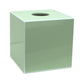 Mintfarbene quadratische Taschentuchbox