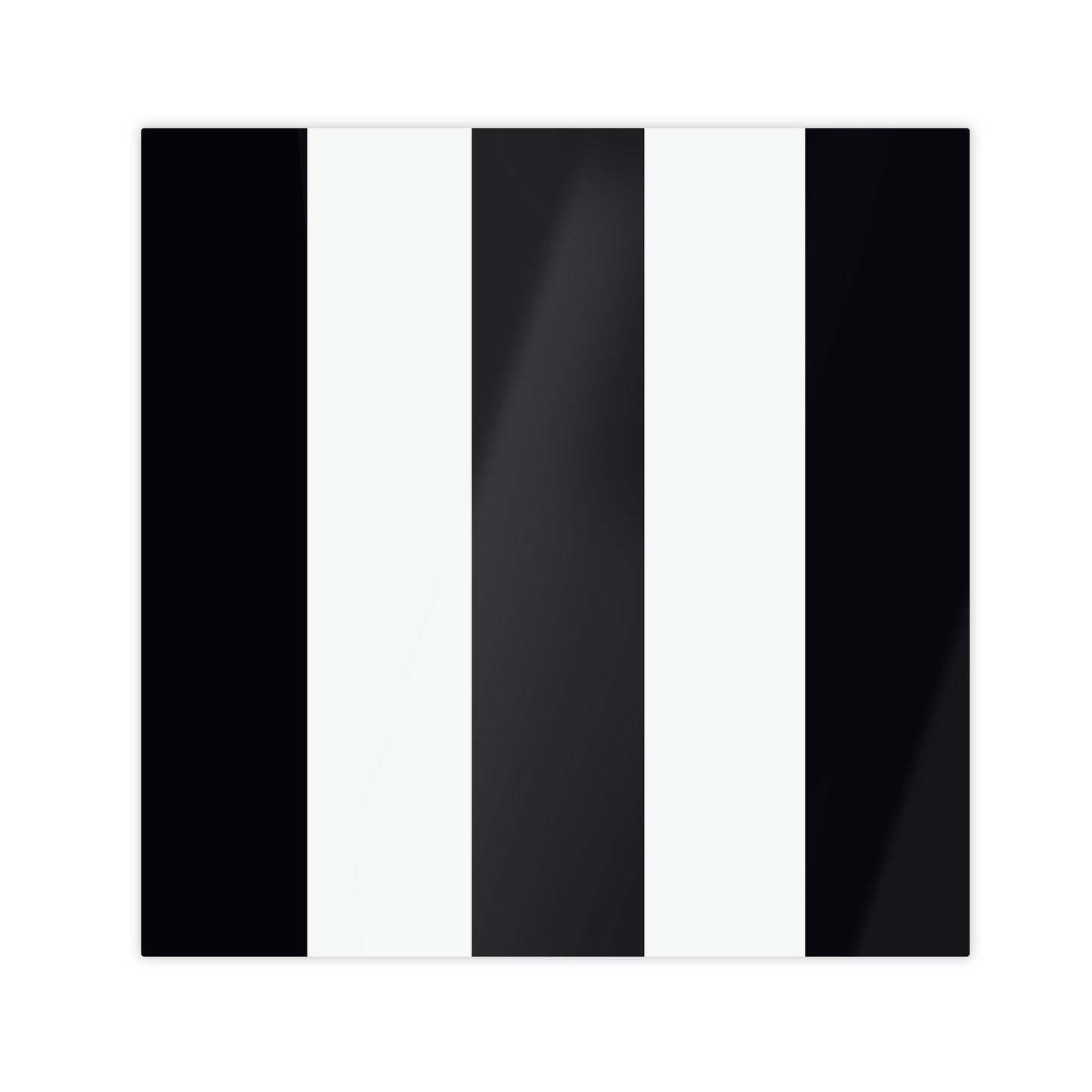 Tovagliette laccate in bianco e nero – Set di 4