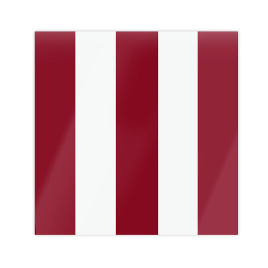 Burgundy & White Lacquer Placemats – Set of 4