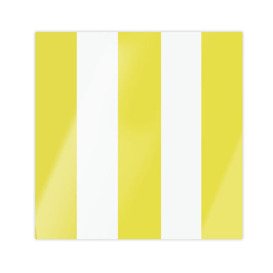 Gelb-weiß lackierte Tischsets – 4er-Set