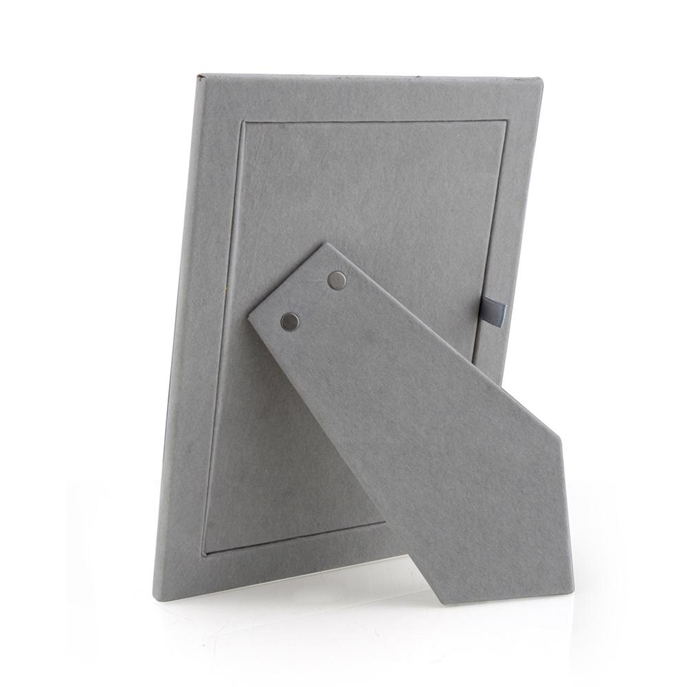 Grey Shagreen & Silver Frame - Leather Frames - Addison Ross