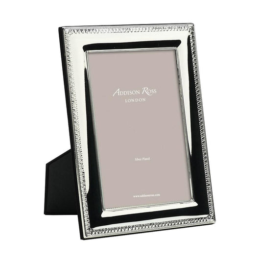 Silver Tooth Pattern Photo Frame - Silver Frames - Addison Ross