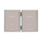 Fine Edged Silver Double Photo Frame - Silver Frames - Addison Ross