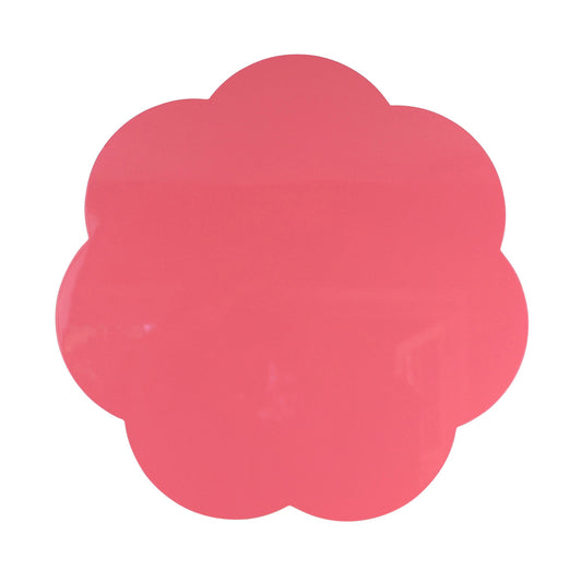 Tovagliette grandi laccate smerlate rosa anguria - Set di 4